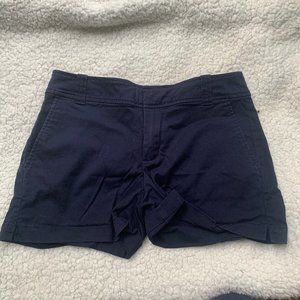 NEW YORK AND COMPANY NAVY WORK SHORTS
